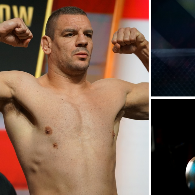 Ante Delija (lijevo)| Ryan Bader (gore desno) | Francis Ngannou (dolje desno)