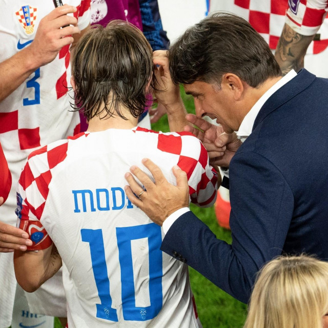 Luka Modrić i Zlatko Dalić