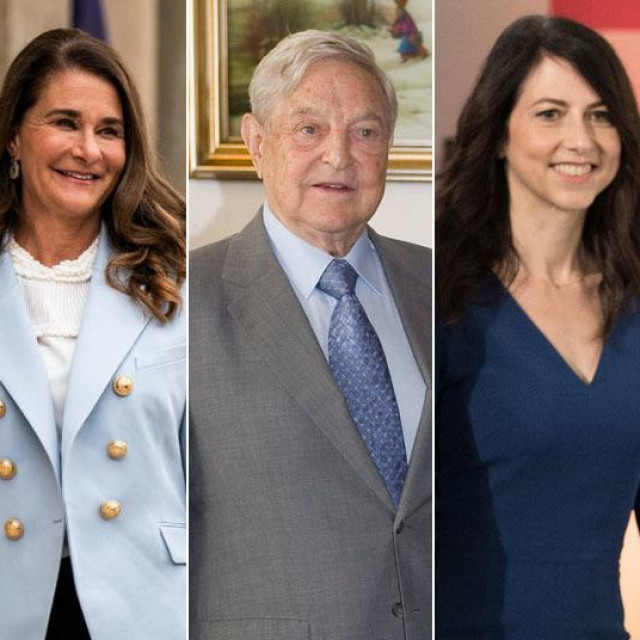 Warren Buffett, Melinda French Gates, George Soroš, MacKenzie Scott i Bill Gates