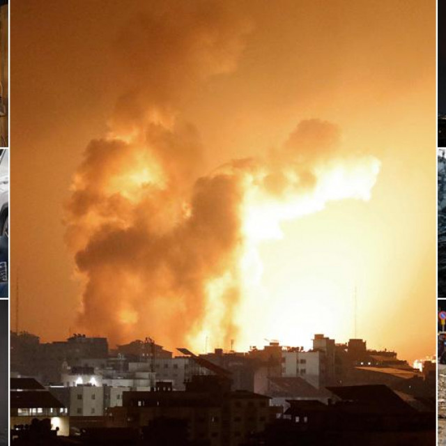 Prizori udara Hamasa na Izrael i uzvratnog udara izraelske vojske na Gazu