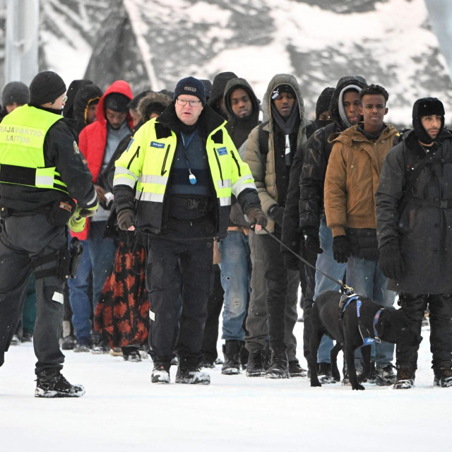 Migranti na rusko-finskoj granici