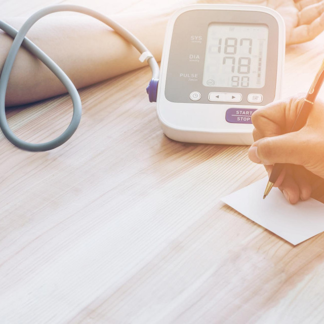 Very high blood pressure.Risk for cardiology.Need some medicine.Health and Medical concept.