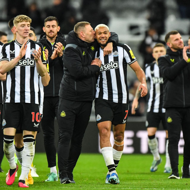 Slavlje igrača Newcastlea