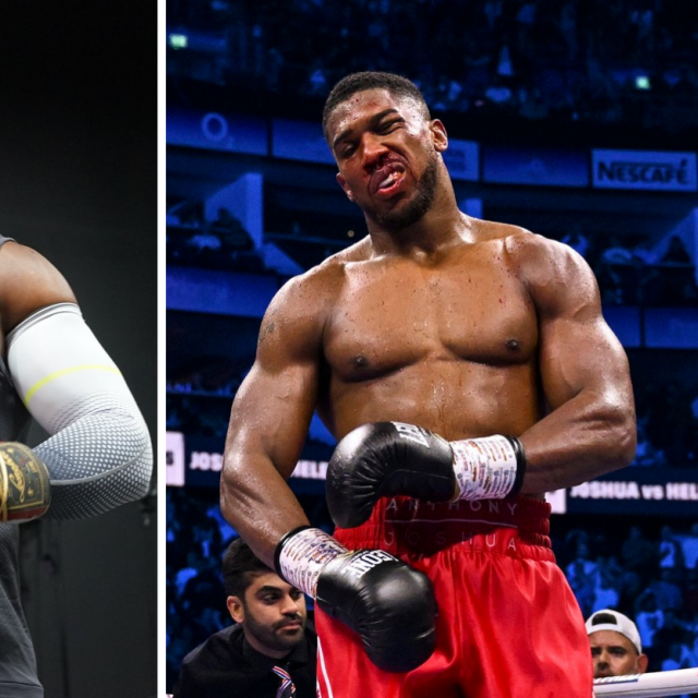 Francis Ngannou (lijevo) i Anthony Joshua (desno)
