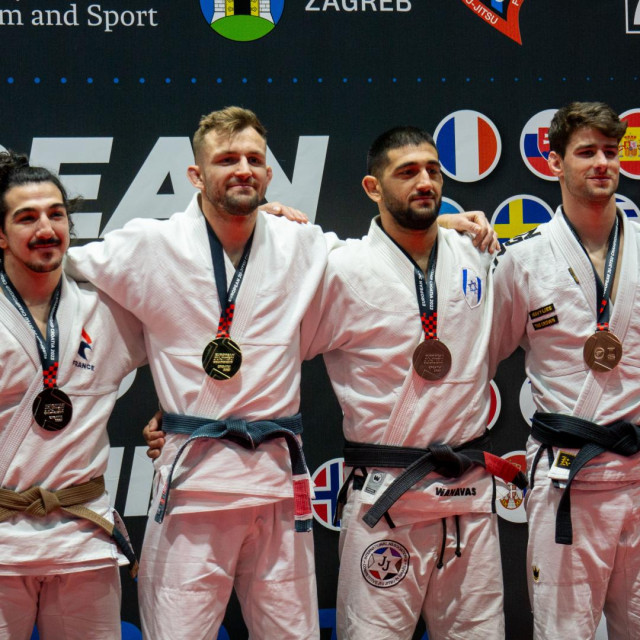 Pobjedničko postolje na Europskom Ju Jitsu prvenstvu