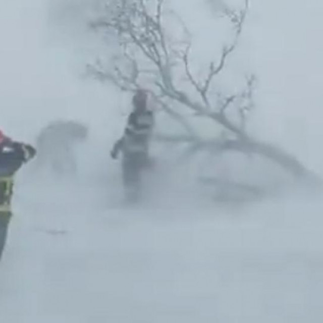 Snježna oluja u Rumunjskoj