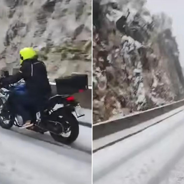 Pad s motocikla na cesti između Klisa i Dugopolja