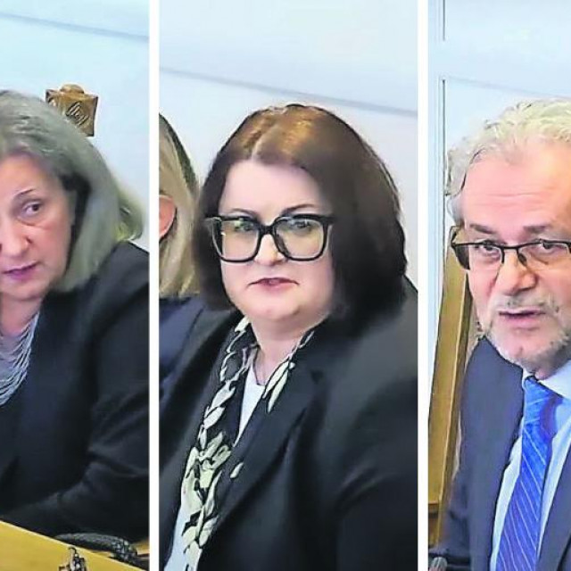 Troje kandidata za Pičuljanova nasljednika, Anita Markić (lijevo), Dubravka Bevandić (u sredini) i Nikola Kristić