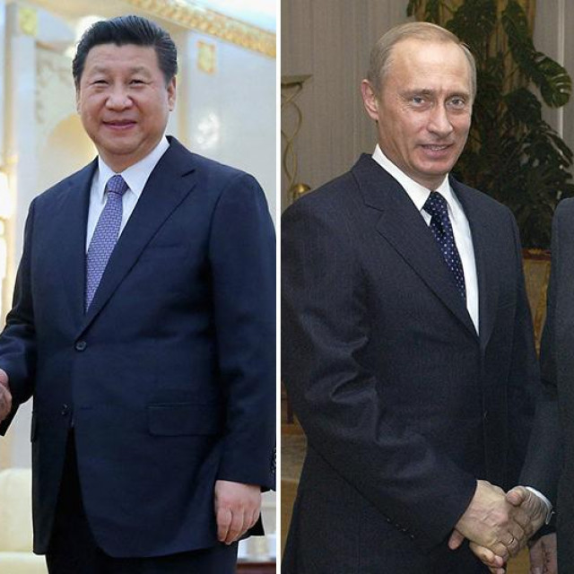 Henry Kissinger i Xi Jinping, te Vladimir Putin