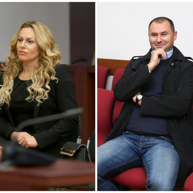 Bivša bankarica Jasmina Bilonić i fra Šime Nimac na suđenju