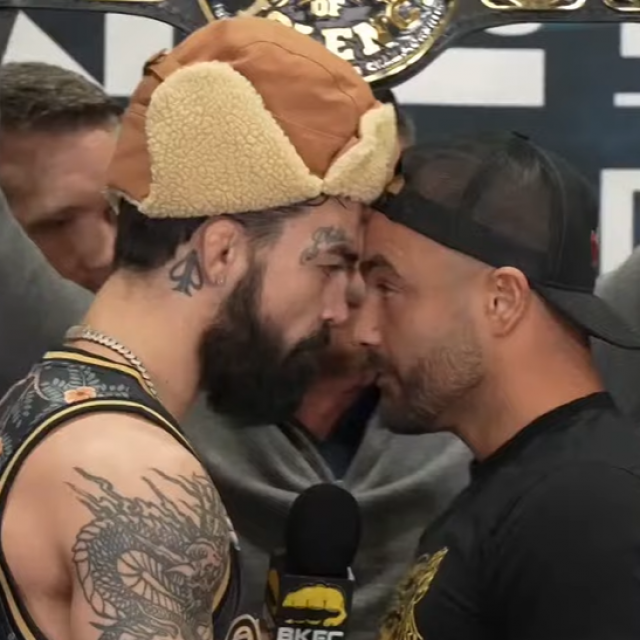 Mike Perry (lijevo) i Eddie Alvarez (desno)