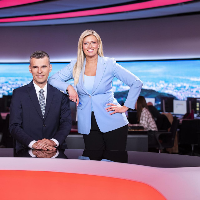 Romina Knežić i Petar Pereža vode Dnevnik Nove TV, jednu od najgledanijih emisija