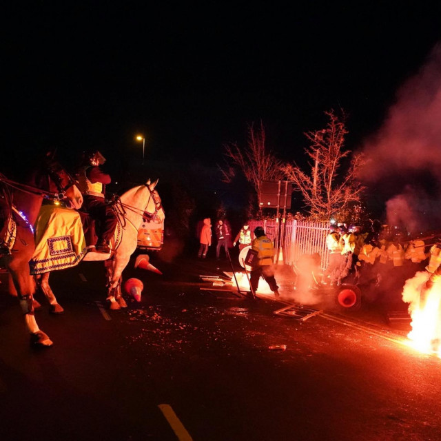 Sukob policije i navijače Legije