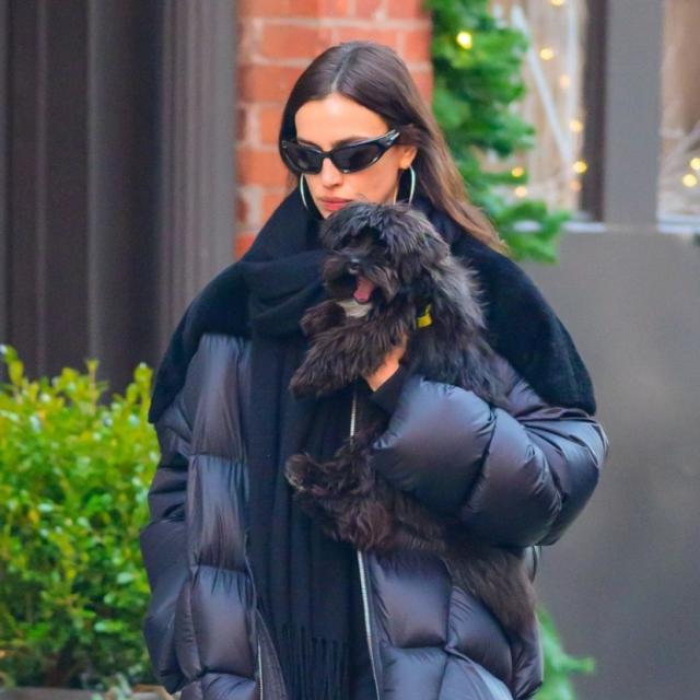 Irina Shayk u šetnji s ljubimcem