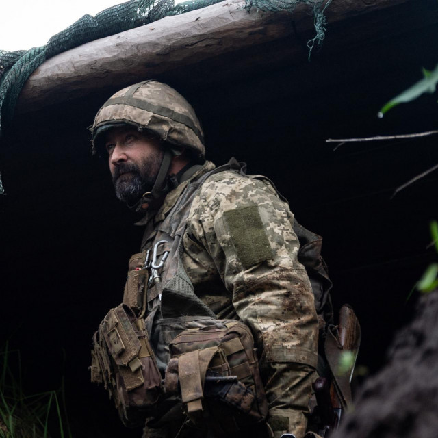 Ukrajinski vojnik ilustracija