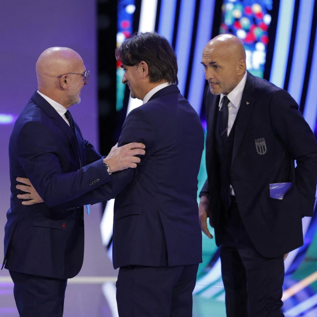 Luis de la Fuente, Zlatko Dalić i Luciano Spalletti