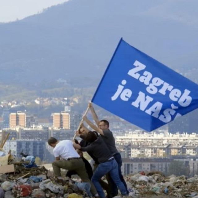 Tomislav Tomašević i članovi platforme Zagreb je NAŠ na Jakuševcu