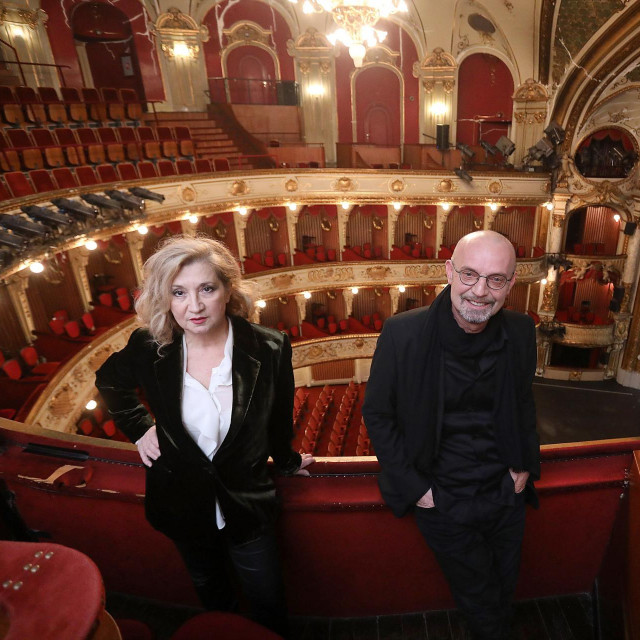 Goran Grgic s novinarkom Mirjanom Dugandžijom 