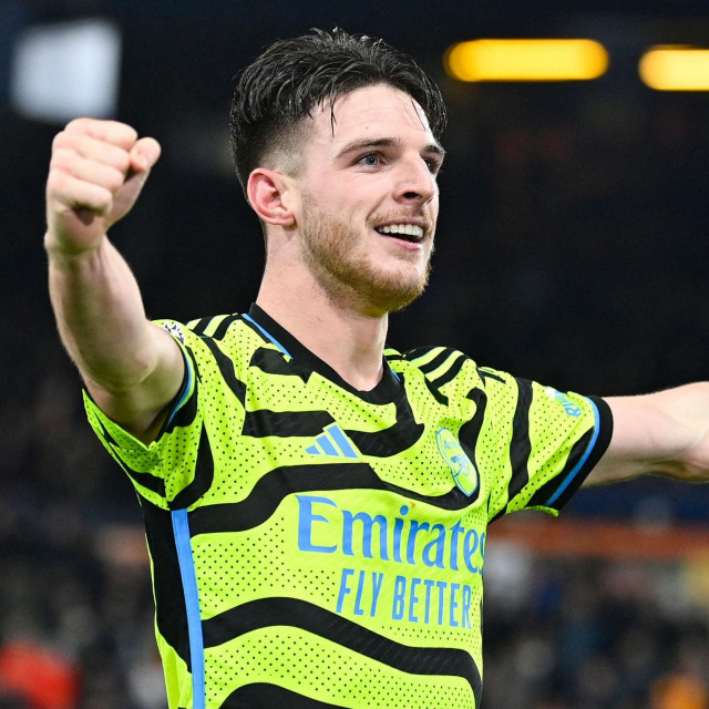 Declan Rice slavi pobjednički gol protiv Lutona 