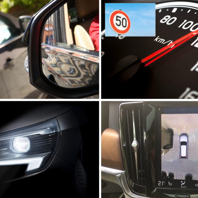 Oprema u autu, ilustracija