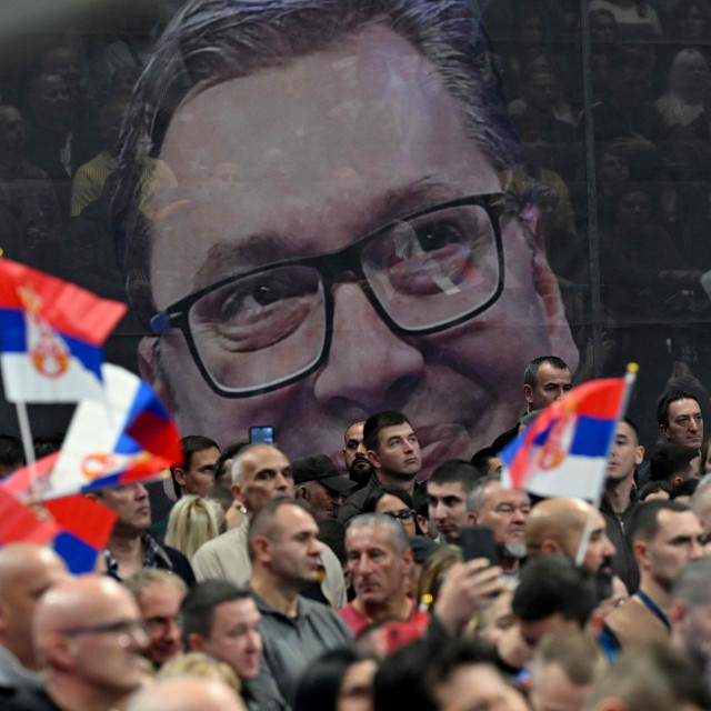Politički skup Srpske narodne stranke u Beogradu
