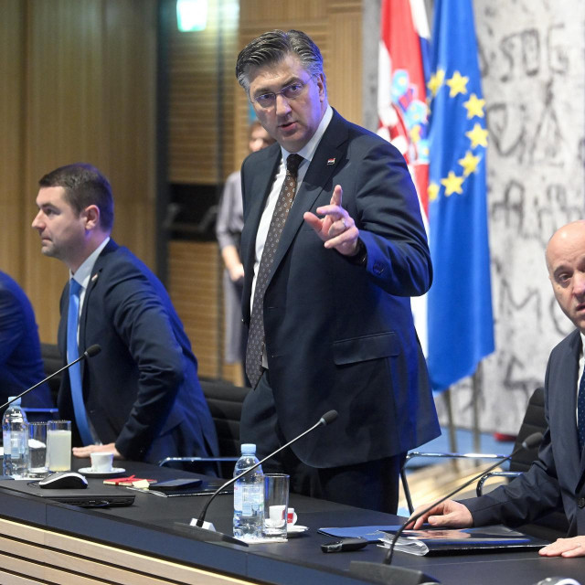 Davor Filipović, Andrej Plenković i Branko Bačić