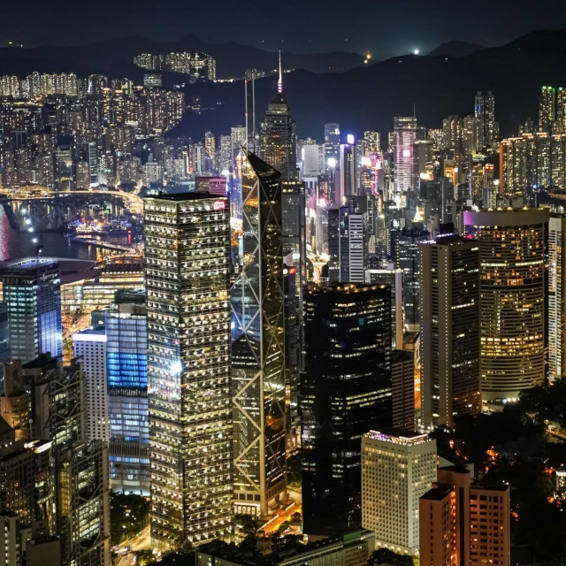 Hong Kong noću