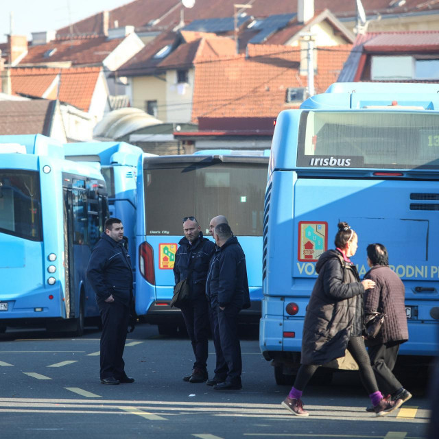 Prosvjed djelatnika ZET-a