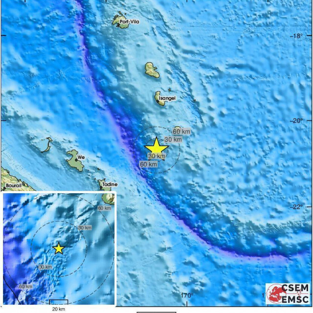 Potres u regiji Vanuauta