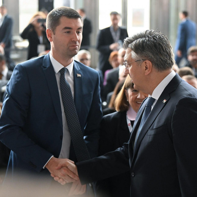 Davor Filipović i Andrej Plenković