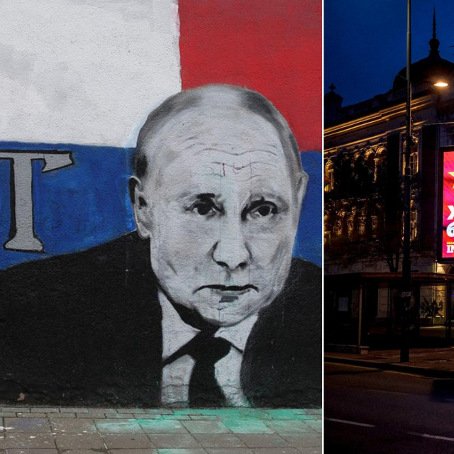 Beogradski grafiti i plakati podrške za Putina i Xija