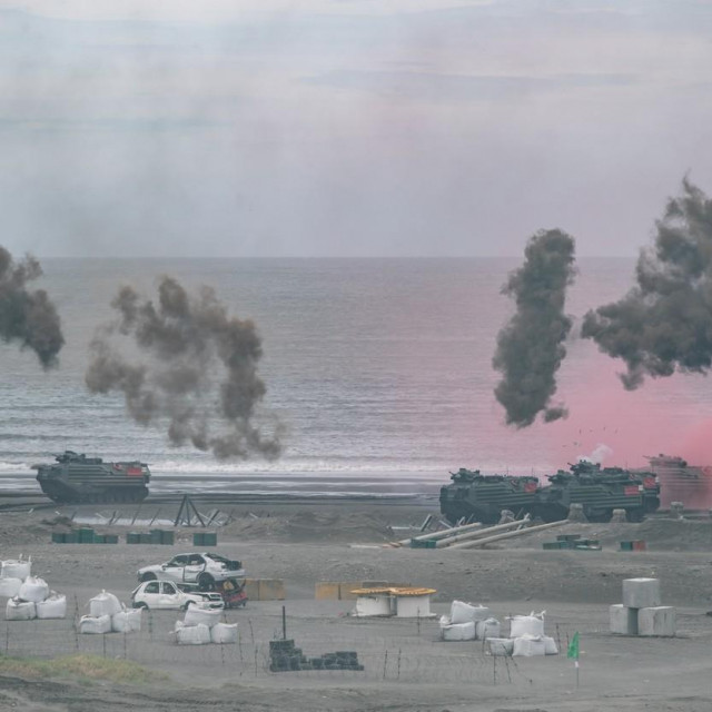 Tajvanski vojnici na vojnoj vježbi