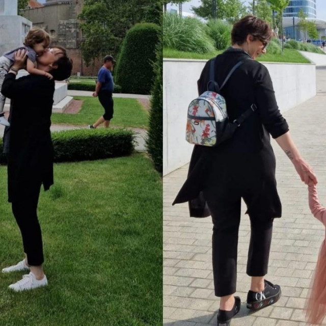 Jasna Šekarić s unukom Sofi