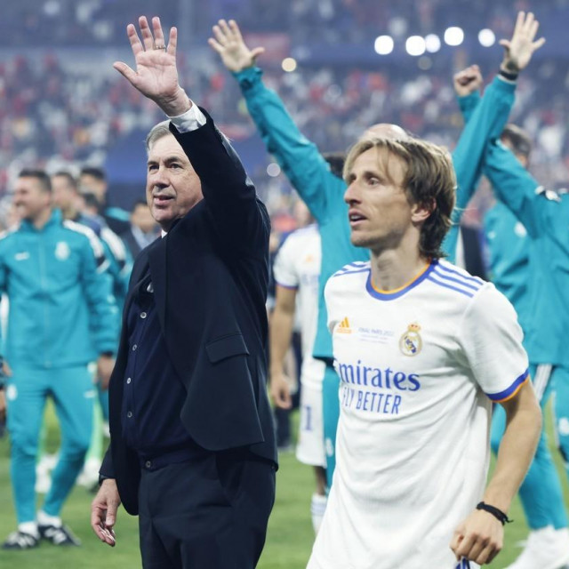 Carlo Ancelotti i Luka Modrić