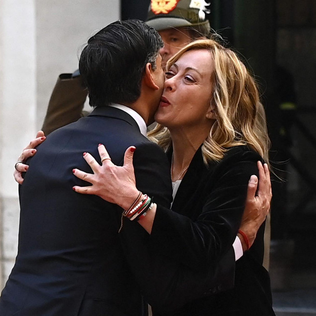 Giorgia Meloni i Rishi Sunak 