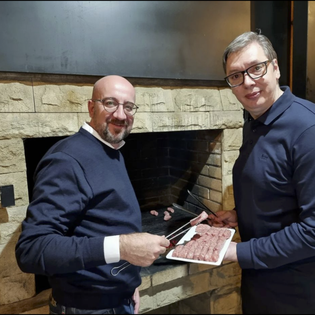 Charles Michel i Aleksandar Vučić