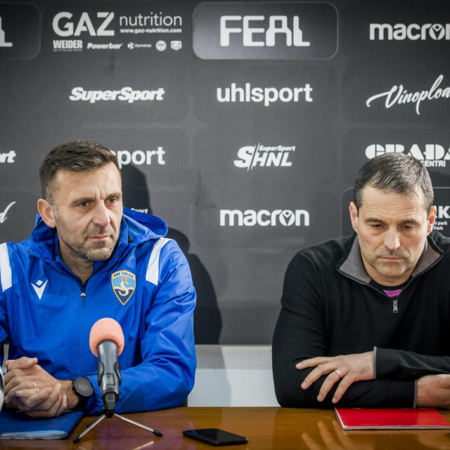 Bivši sportski direktor Šibenika Dario Dabac ss tadašnjim trenerom kluba Mariom Cvitanovićem