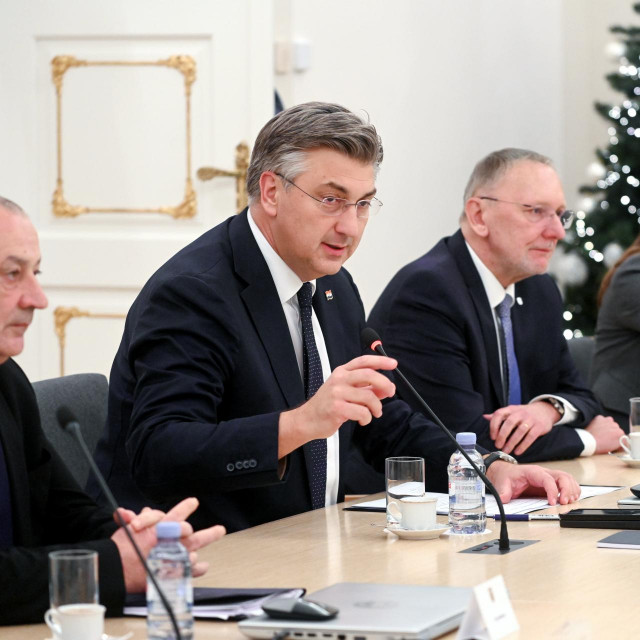 Tomo Medved, Andrej Plenković i Davor Božinović