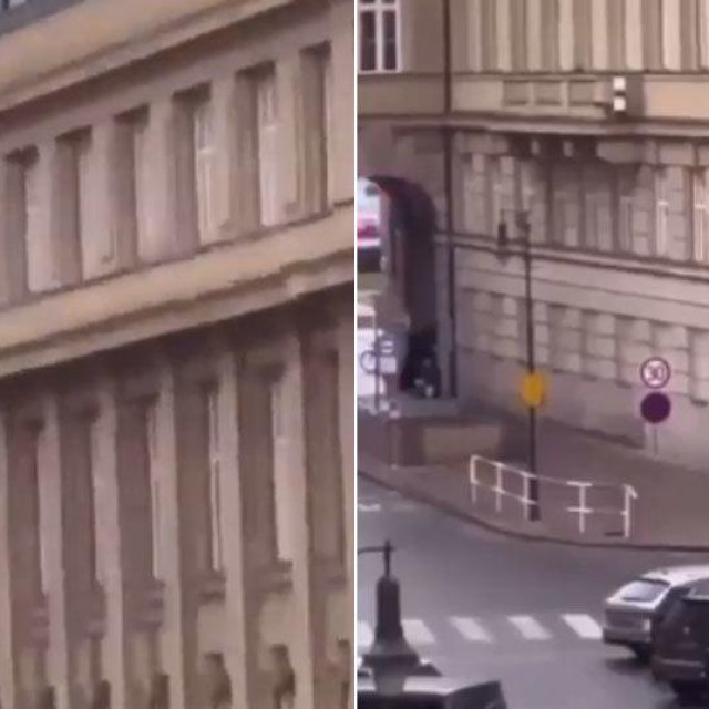 Studenti skažu sa zgrade