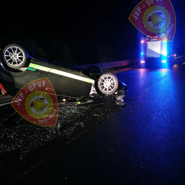Automobilom s nadvožnjaka sletio na kolnik Istarskog ipsilona
