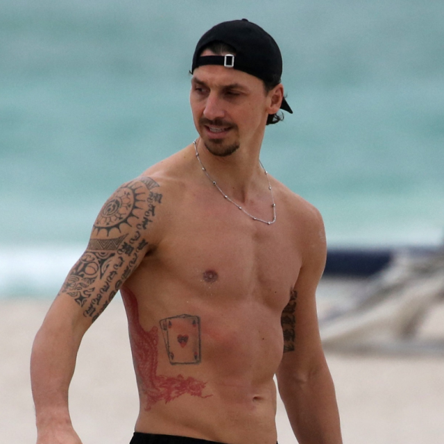 Zlatan Ibrahimović na plaži