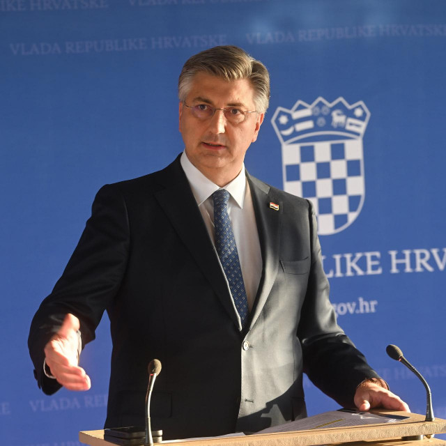 Andrej Plenković, predsjednik Vlade daje izjavu nakon sjednice