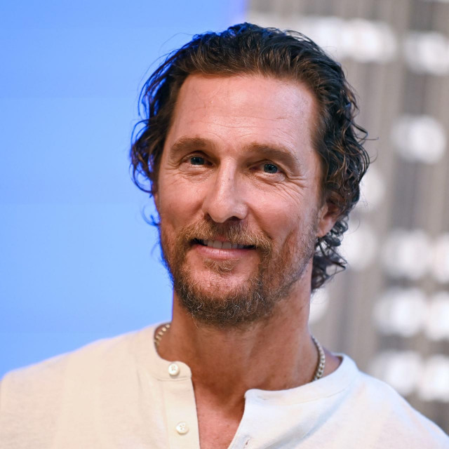 Mandatory Credit: Photo by Kristina Bumphrey/Shutterstock (14094604bx)
Matthew McConaughey
Matthew McConaughey Visits the Empire State Building, New York, USA - 12 Sep 2023