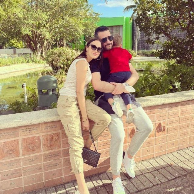 Aleksandra Prijović, Filip Živojinović i sin Aleksandar
 