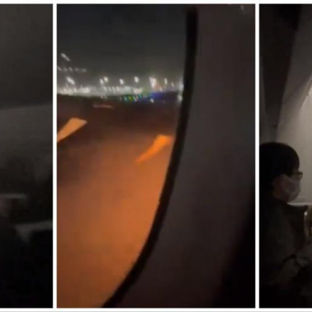 Prizori iz unutrašnjosti aviona