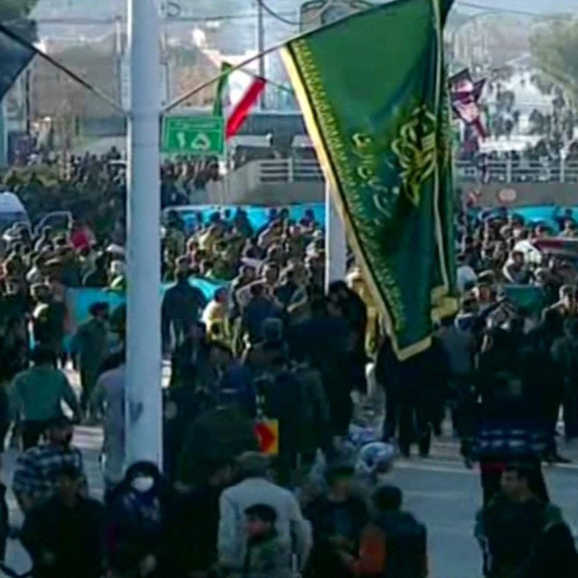 Mjesto napada u Iranu