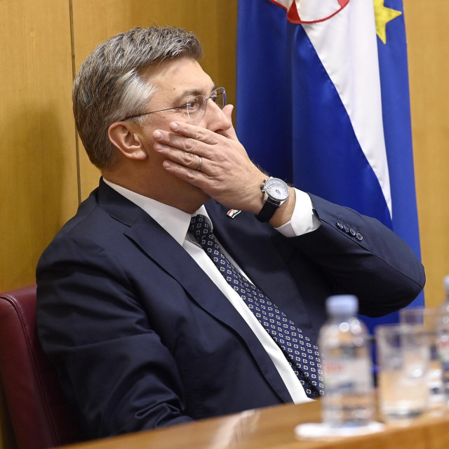 Andrej Plenković na sjednici Hrvatskog sabora