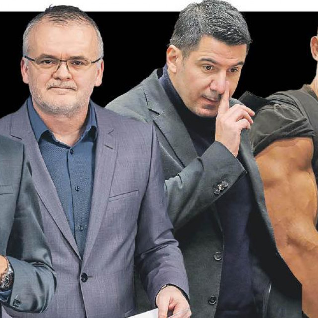 Akteri afera Mreža: Davor Filipović, Jurica Lovrinčević, Nikola Grmoja i Marin Vlahović
