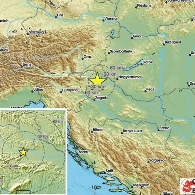 Potres u blizini Varaždina