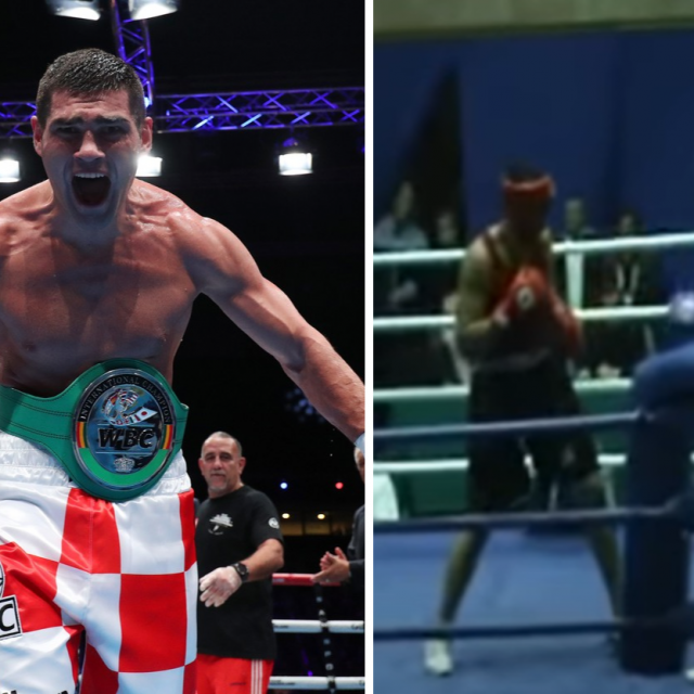 Filip Hrgović (lijevo) | Hrgović vs. Parker